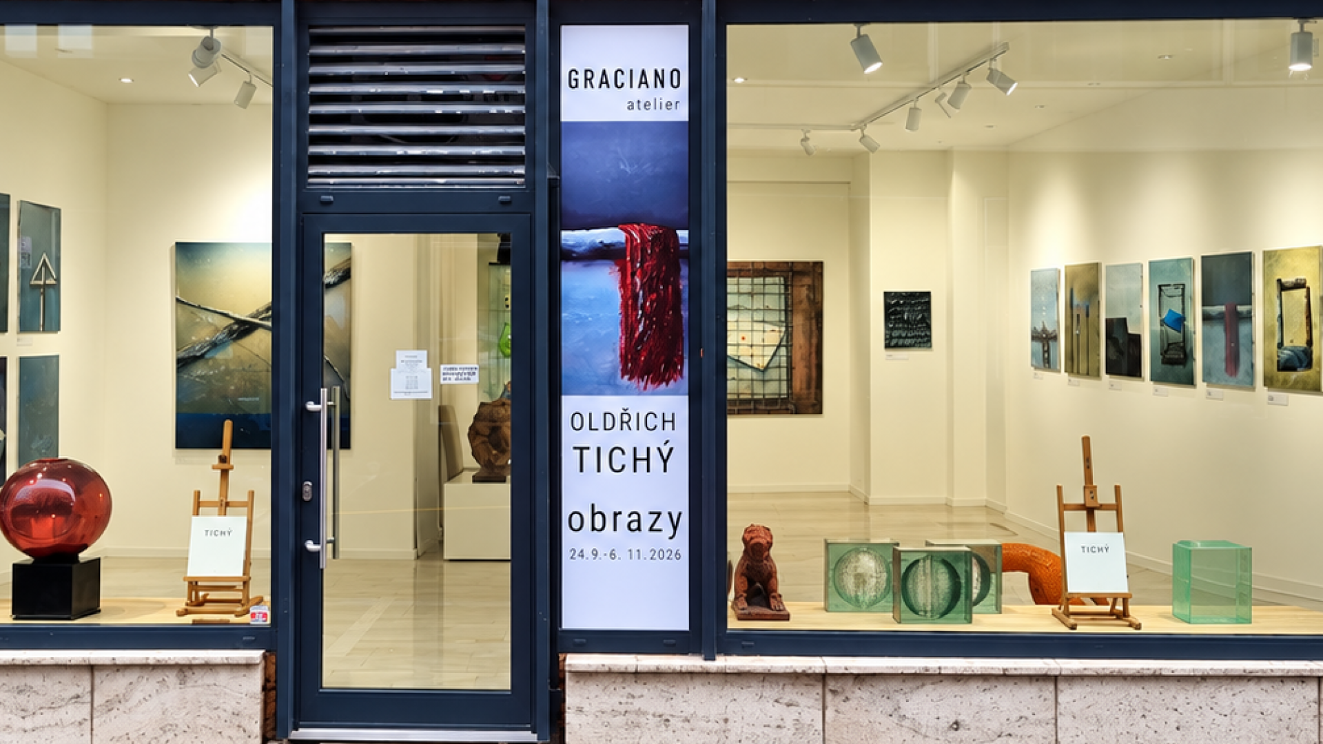 Oldřich Tichý - obrazy , Graciano ateliér, Brno
