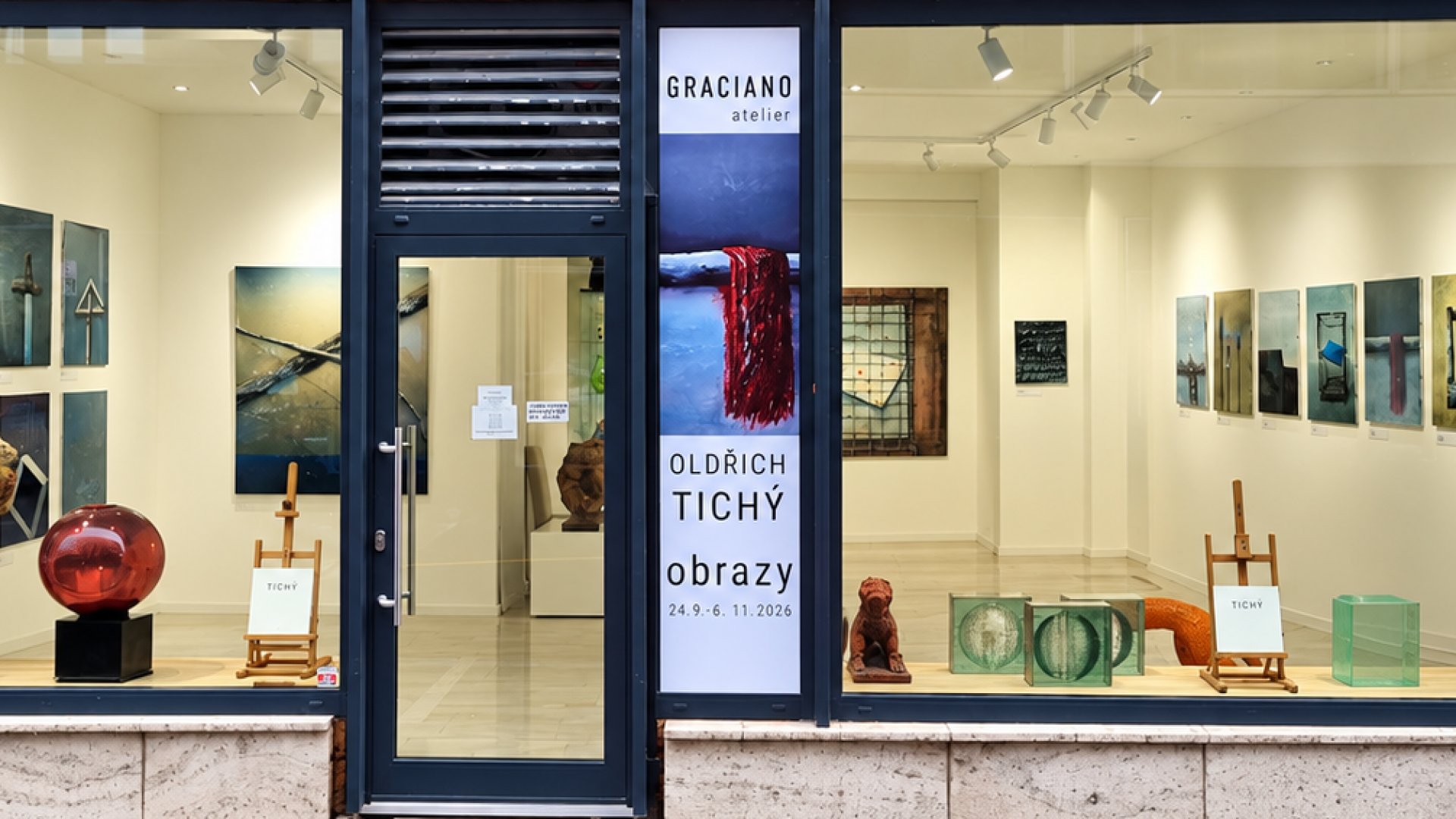 Oldřich Tichý - obrazy , Graciano ateliér, Brno