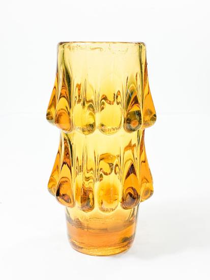 Ambrová lisovaná váza, výška 18 cm - 3
