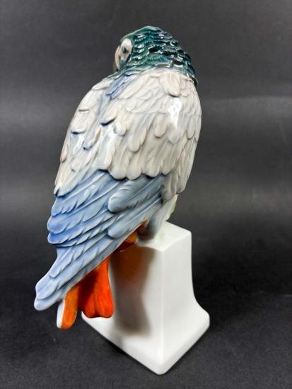 Porcelánová soška papouška - 4