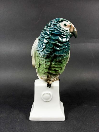 Porcelánová soška papouška - 3