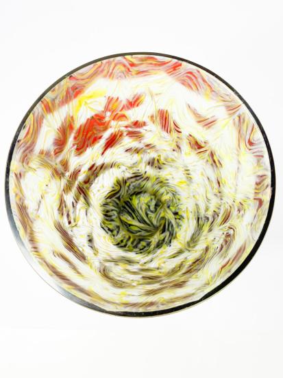 Přejímaná váza s přírodními motivy, Art Deco, výška 25 cm - 6 Přejímaná váza s přírodními motivy, Art Deco, výška 25 cm - 6