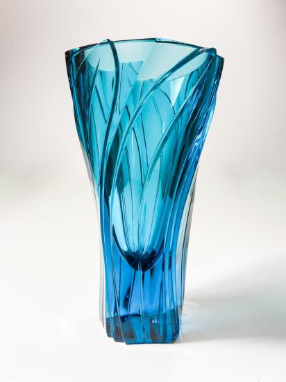 Berylová váza - listy, 19 cm - 1 Berylová váza - listy, 19 cm - 1
