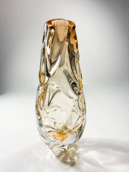 Skleněná váza barva do růžova, 23 cm - 3 Skleněná váza barva do růžova, 23 cm - 3