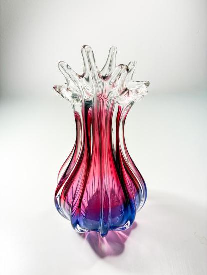 Modrofialová váza, výška 28 cm - 4 Modrofialová váza, výška 28 cm - 4