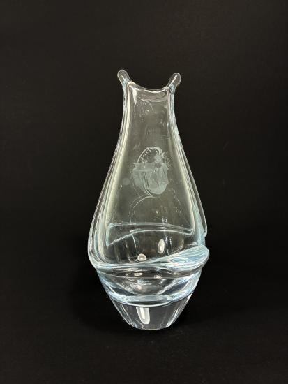 Váza s rytinou košíku s ovocem, výška 22 cm - 5 Váza s rytinou košíku s ovocem, výška 22 cm - 5