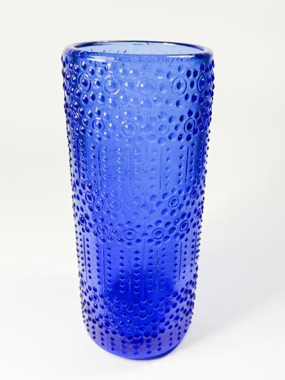 Modrá puntikatá váza, 22 cm - 4 Modrá puntikatá váza, 22 cm - 4