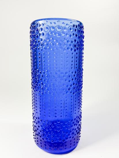 Modrá puntikatá váza, 22 cm - 1 Modrá puntikatá váza, 22 cm - 1
