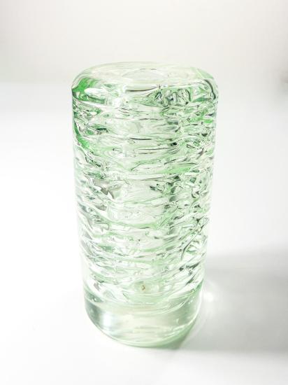 Whirlpool skleněná váza čirá, světlezelená, 17 cm - 4 Whirlpool skleněná váza čirá, světlezelená, 17 cm - 4