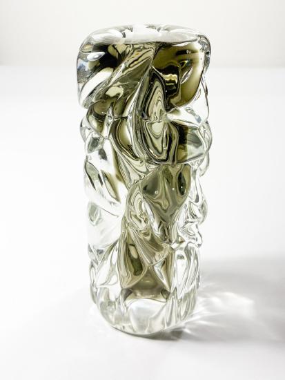 Váza hutní sklo - kouřová, 18 cm - 4 Váza hutní sklo - kouřová, 18 cm - 4