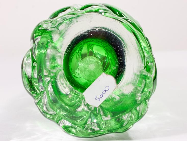 Váza hutní sklo - zelená, 18 cm - 5 Váza hutní sklo - zelená, 18 cm - 5