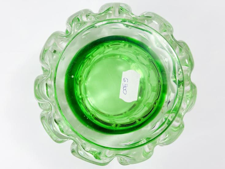 Váza z hutního skla, zelená, 19 cm - 4 Váza z hutního skla, zelená, 19 cm - 4