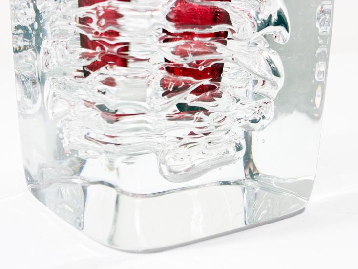 Whirpool skleněná váza čirá, růžová, 17,5 cm - 5 Whirpool skleněná váza čirá, růžová, 17,5 cm - 5