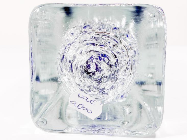Whirpool skleněná váza čirá, tmavě modrá, 25 cm - 5 Whirpool skleněná váza čirá, tmavě modrá, 25 cm - 5