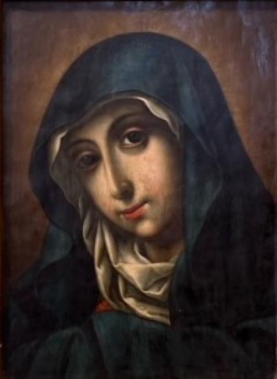 Madona v modrém závoji
