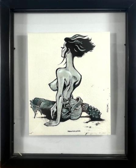 Traktoristka 17,5 x 13,5 cm