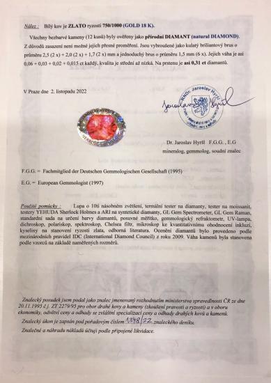 Art deco prsten se smaragdem a diamanty, vel. 56