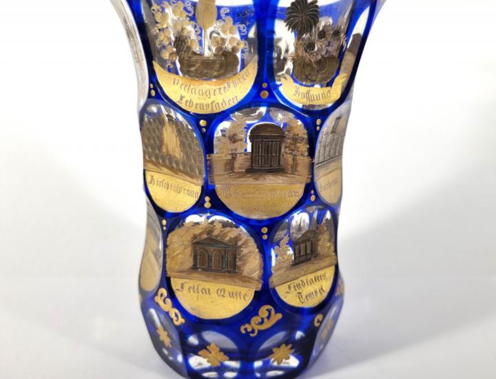 Biedermeier Carlsbad - lázeňský pohár