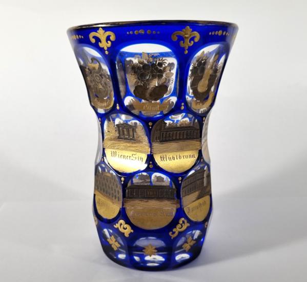 Biedermeier Carlsbad - lázeňský pohár