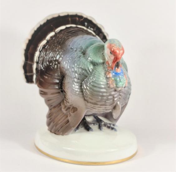Porcelánová soška krocan