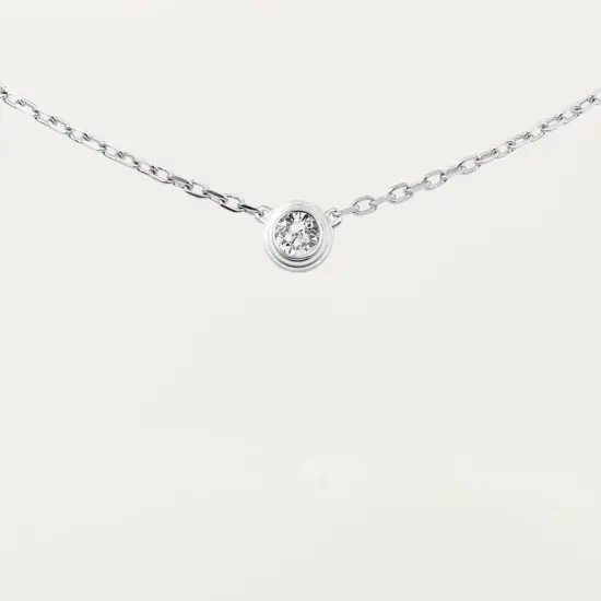 Zlatý náhrdelník s diamantem - originál Cartier, 3,16 g