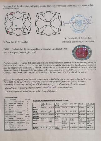 Zlatý prsten s diamantem 0,5 ct, vel. 59