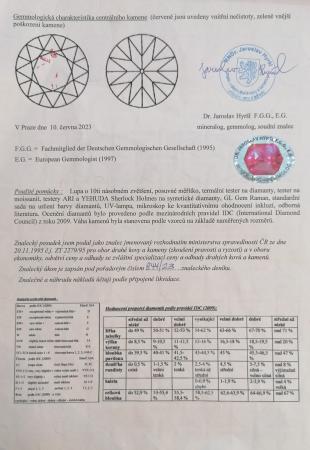 Diamantový prsten 0,52 ct, vel. 58