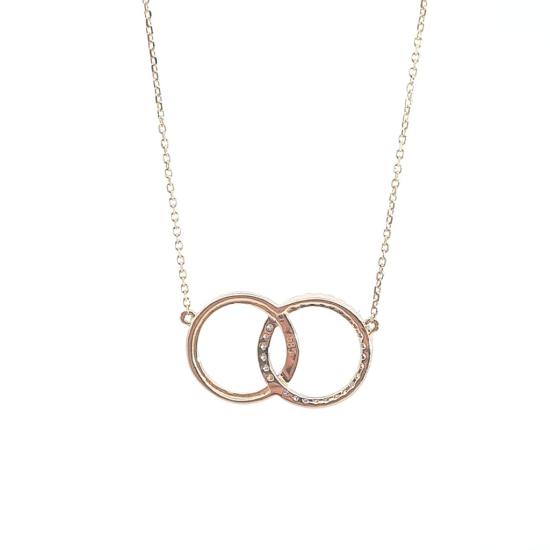 Zlatý řetízek s diamanty, 1,24 g