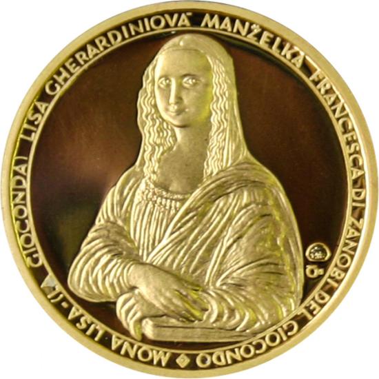 Pamětní medaile - Leonardo da Vinci a Mona Lisa