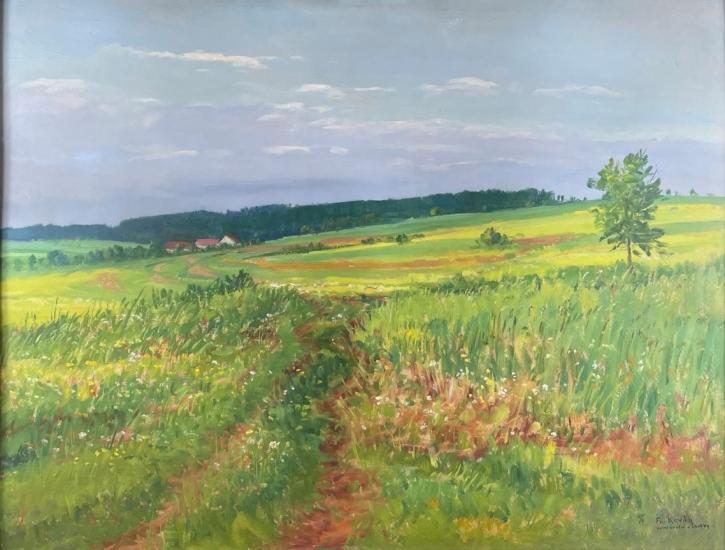 Polní cesta u Lhotky - František Kaván