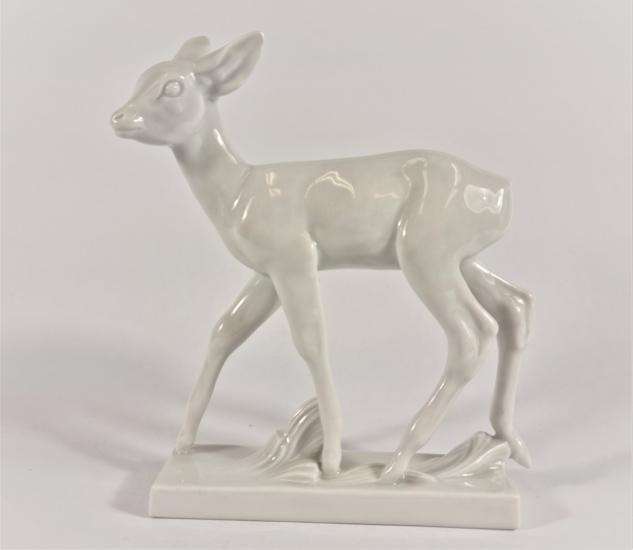 Porcelánová soška - srneček