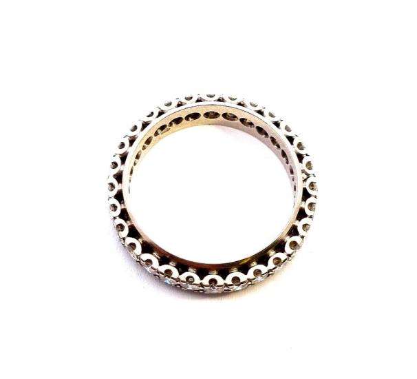 Zlatý prsten s diamanty 1,4 ct, vel. 54