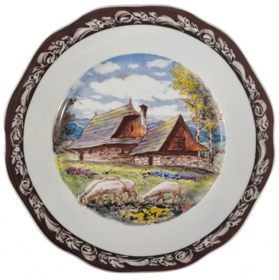 Ručně malovaný talíř - Valašsko