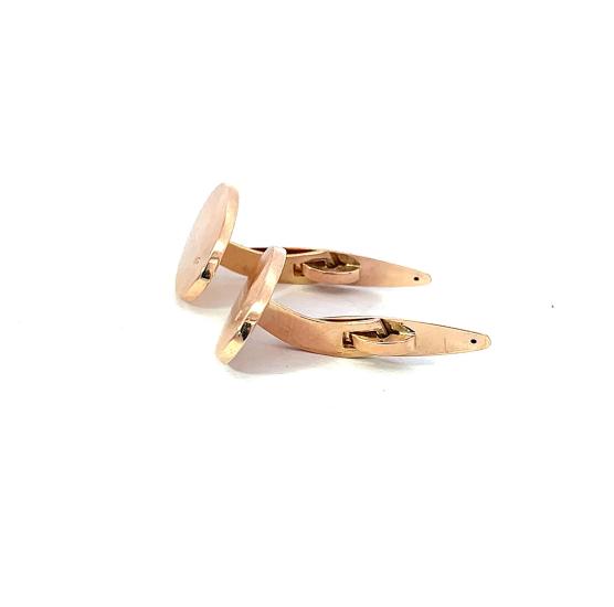 Starožitné manžetové knoflíky v růžovém zlatě, 3,85 g - 4 Starožitné manžetové knoflíky v růžovém zlatě, 3,85 g - 4