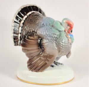 Porcelánová soška krocan