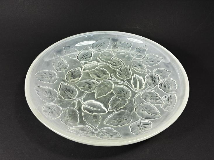 Skleněný tác s listy, průměr 28 cm - 3 Skleněný tác s listy, průměr 28 cm - 3