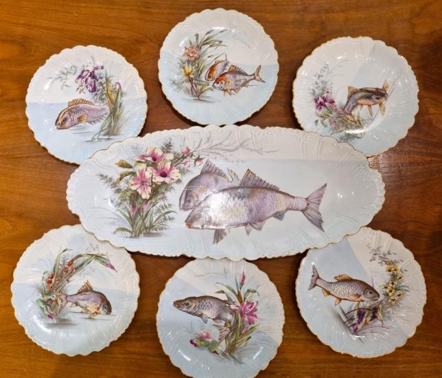 Rybí porcelánový servis , Pfeffer & Lowenstein - 5 Rybí porcelánový servis , Pfeffer & Lowenstein - 5