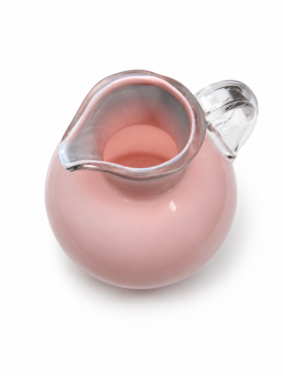 Hutní džbánek z přejímaného skla, průměr 18 cm - 3 Hutní džbánek z přejímaného skla, průměr 18 cm - 3