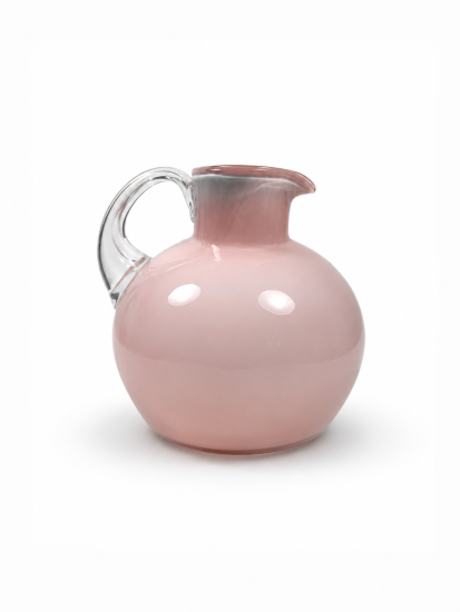 Hutní džbánek z přejímaného skla, průměr 18 cm - 1 Hutní džbánek z přejímaného skla, průměr 18 cm - 1
