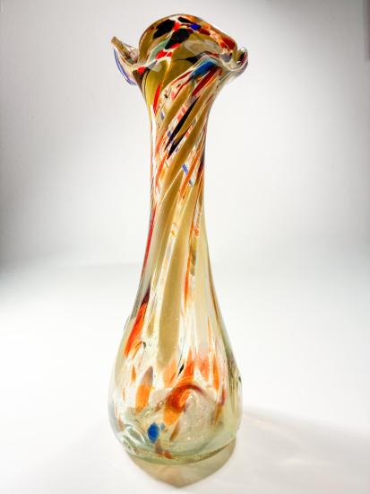 Váza - brokové sklo, výška 32 cm - 1 Váza - brokové sklo, výška 32 cm - 1