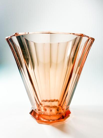 Rosalínová váza- Art Deco, průměr 17 cm - 3 Rosalínová váza- Art Deco, průměr 17 cm - 3