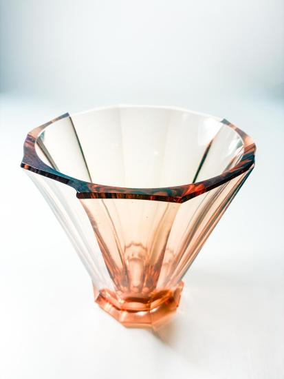 Rosalínová váza- Art Deco, průměr 17 cm - 4 Rosalínová váza- Art Deco, průměr 17 cm - 4