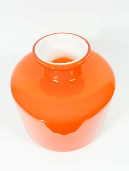 Oranžová váza, výška 20 cm - 4 Oranžová váza, výška 20 cm - 4