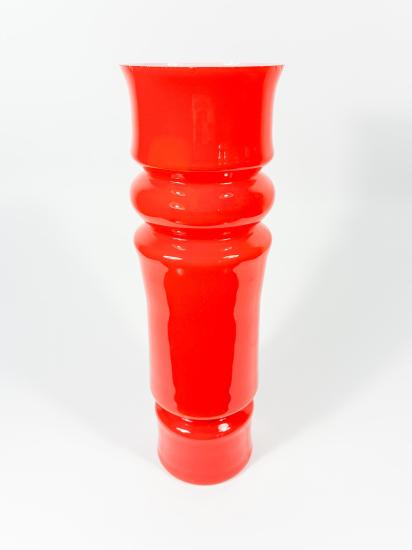 Oranžovo-červená podlouhlá váza, výška 30 cm - 3 Oranžovo-červená podlouhlá váza, výška 30 cm - 3