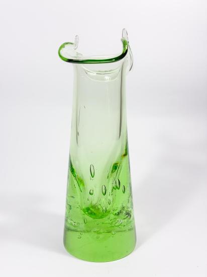 Váza se zelenou podstavou - tykadýlka, výška 23 cm - 4 Váza se zelenou podstavou - tykadýlka, výška 23 cm - 4