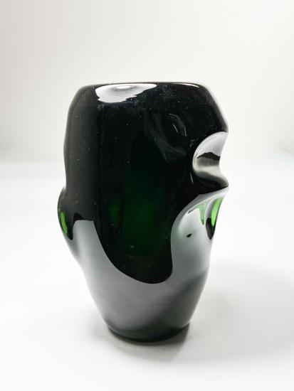 Váza - sytě zelená, 16 cm - 1 Váza - sytě zelená, 16 cm - 1