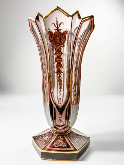 Starožitná váza ze zlacením, 23 cm - 3 Starožitná váza ze zlacením, 23 cm - 3