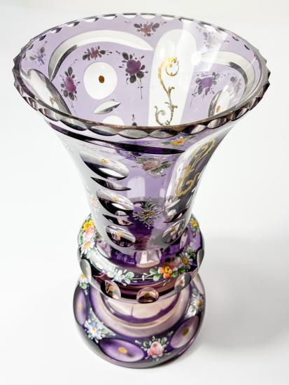 Starožitná váza Biedermeier, výška 23 cm - 4 Starožitná váza Biedermeier, výška 23 cm - 4