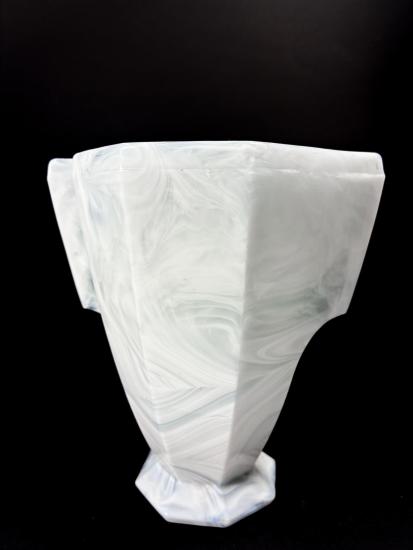 Pohár z opakního mramorovaného skla, výška 15 cm - 4 Pohár z opakního mramorovaného skla, výška 15 cm - 4