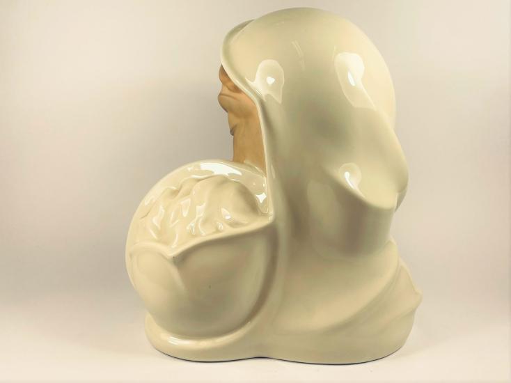 Porcelánová busta - Madona s Ježíškem